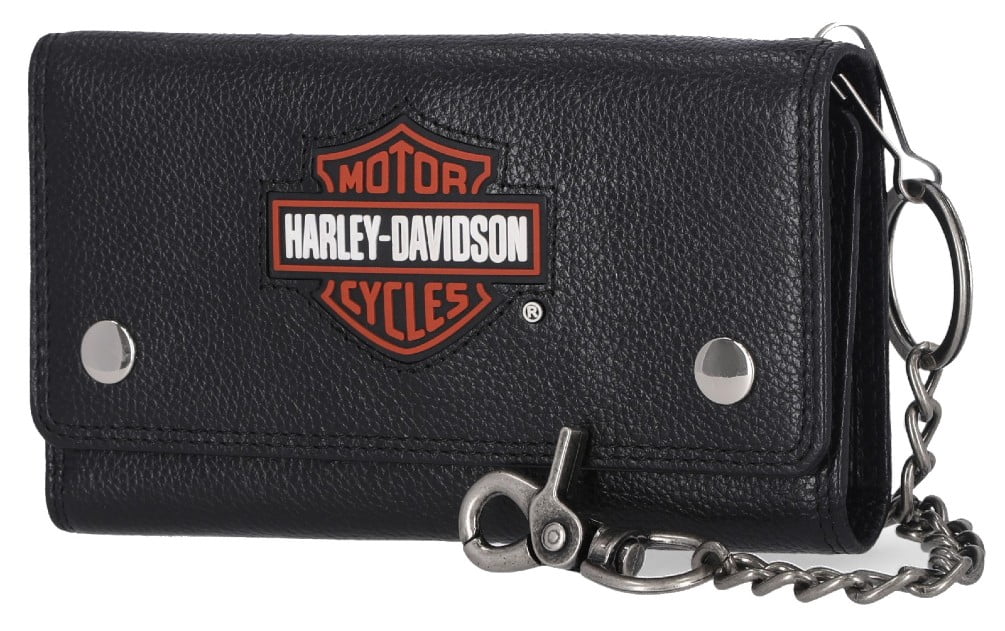 Harley-Davidson Leather Wallets with RFID Blocking for Men and