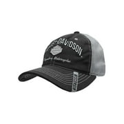 Harley-Davidson Mens Baseball Cap, H-D Bar & Shield Mesh Hat w/ Distrssed Bill, Harley Davidson
