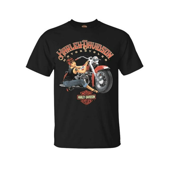 Harley-Davidson Men's Bike Wash Pin-Up Short Sleeve Crew-Neck T-Shirt (XL), Harley Davidson