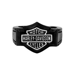 Harley-Davidson Men's Modern Edge Bar & Shield Signet Ring