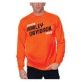 thumbnail image 1 of Harley-Davidson Men's Block H-D Long Sleeve Crew-Neck Shirt - Safety Orange (M), Harley Davidson, 1 of 2