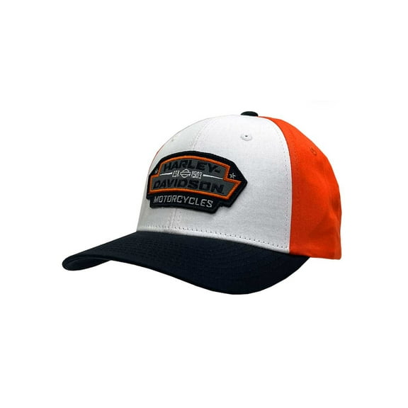 Harley-Davidson Men's Bulkhead Adjustable Snapback Colorblocked Baseball Cap, Harley Davidson