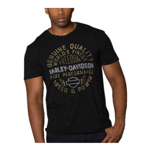 Harley-Davidson Men's Circle Sign Soft Blend Short Sleeve Crew-Neck T-Shirt (M), Harley Davidson