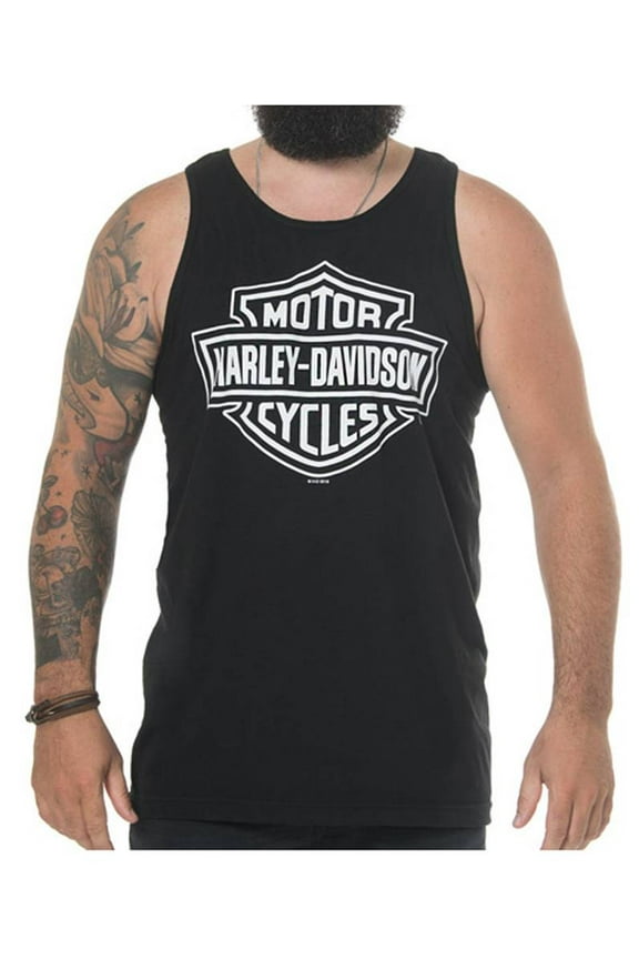 Men's Classic Bar & Shield Logo Sleeveless Tank, Black (L), Harley Davidson