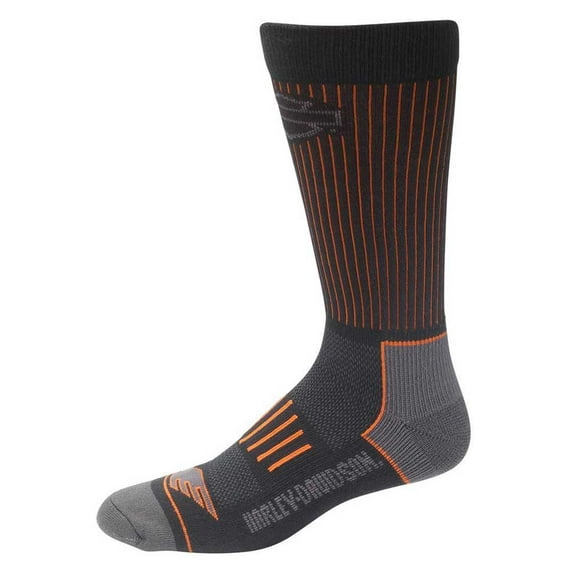 Harley-Davidson Men's Compression Coolmax Riding Socks D99219070-001, Harley Davidson