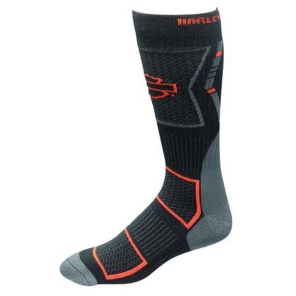 Harley-Davidson Men's CoolMax Mid Calf Riding Socks D99085270-001, Harley Davidson
