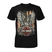 Harley-Davidson Men's Custom Freedom Short Sleeve Crew Neck Tee - Black (4XL), Harley Davidson