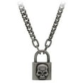 thumbnail image 1 of Harley-Davidson Men's Deadlock Skull Padlock Necklace - Stainless Steel (26), Harley Davidson, 1 of 2