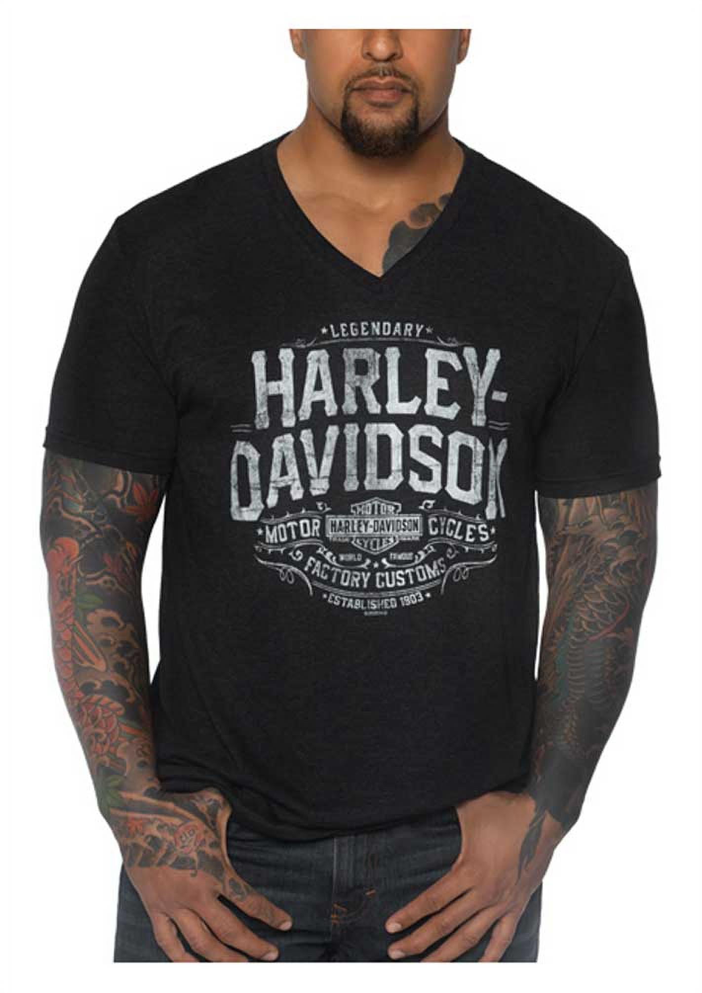 Tee Shirt Homme Col V Stanley PRESENTER Harley Davidson idée
