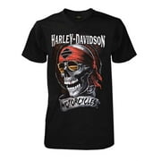 Harley-Davidson Men's Distressed Shady Skull Short Sleeve T-Shirt, Black (L), Harley Davidson