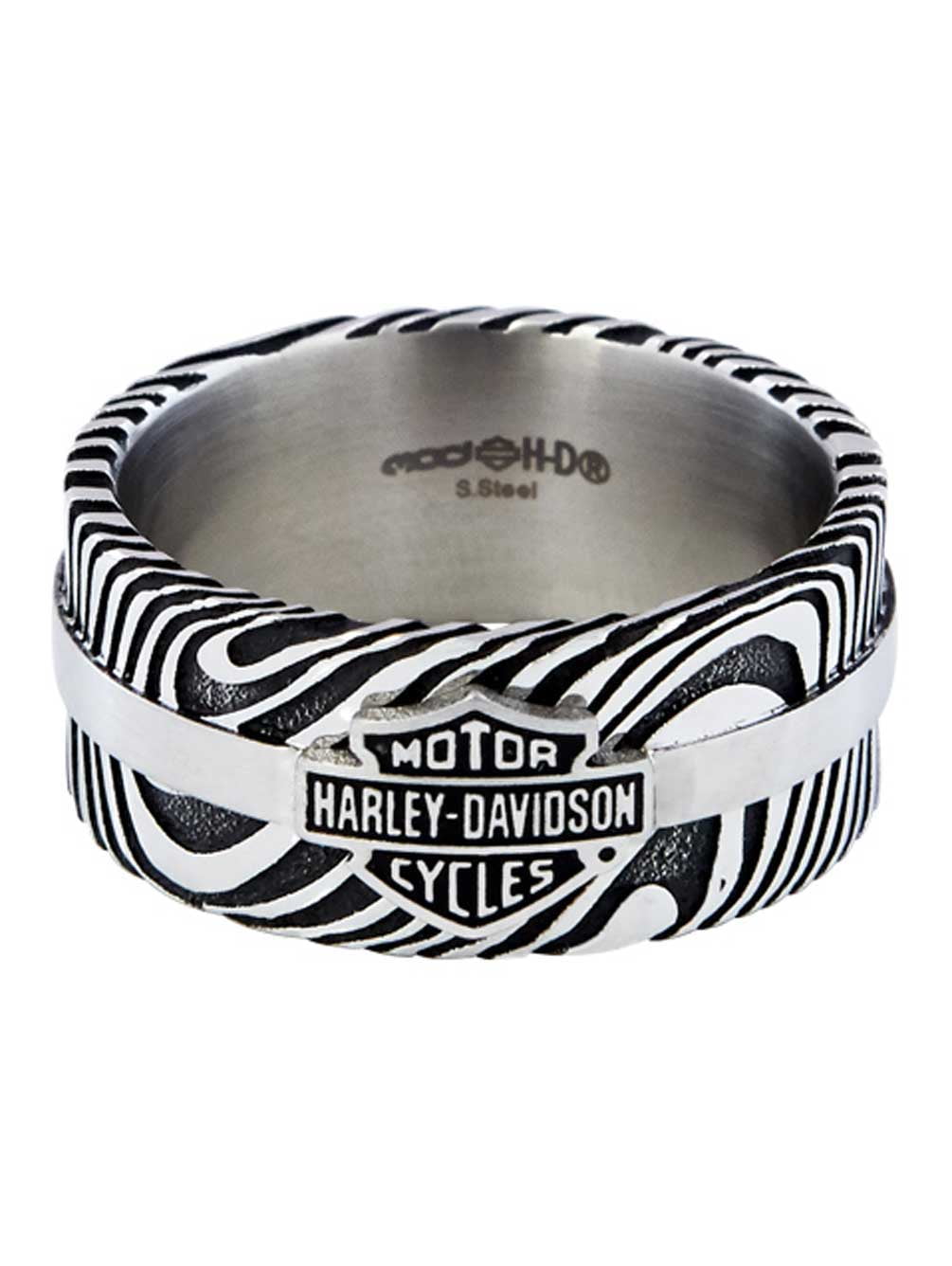 Harley-Davidson Men's Driftwood B&S Logo Ring Band