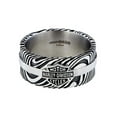 thumbnail image 1 of Harley-Davidson Men's Driftwood B&S Logo Ring Band, Stainless Steel HSR0078 (9), Harley Davidson, 1 of 3