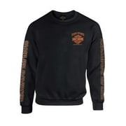 Harley-Davidson Men's Eagle Piston Fleece Pullover Sweatshirt, Black (3XL), Harley Davidson