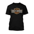 thumbnail image 1 of Harley-Davidson Men's Elongated Orange Bar & Shield Black T-Shirt (2XL-Tall), Harley Davidson, 1 of 2