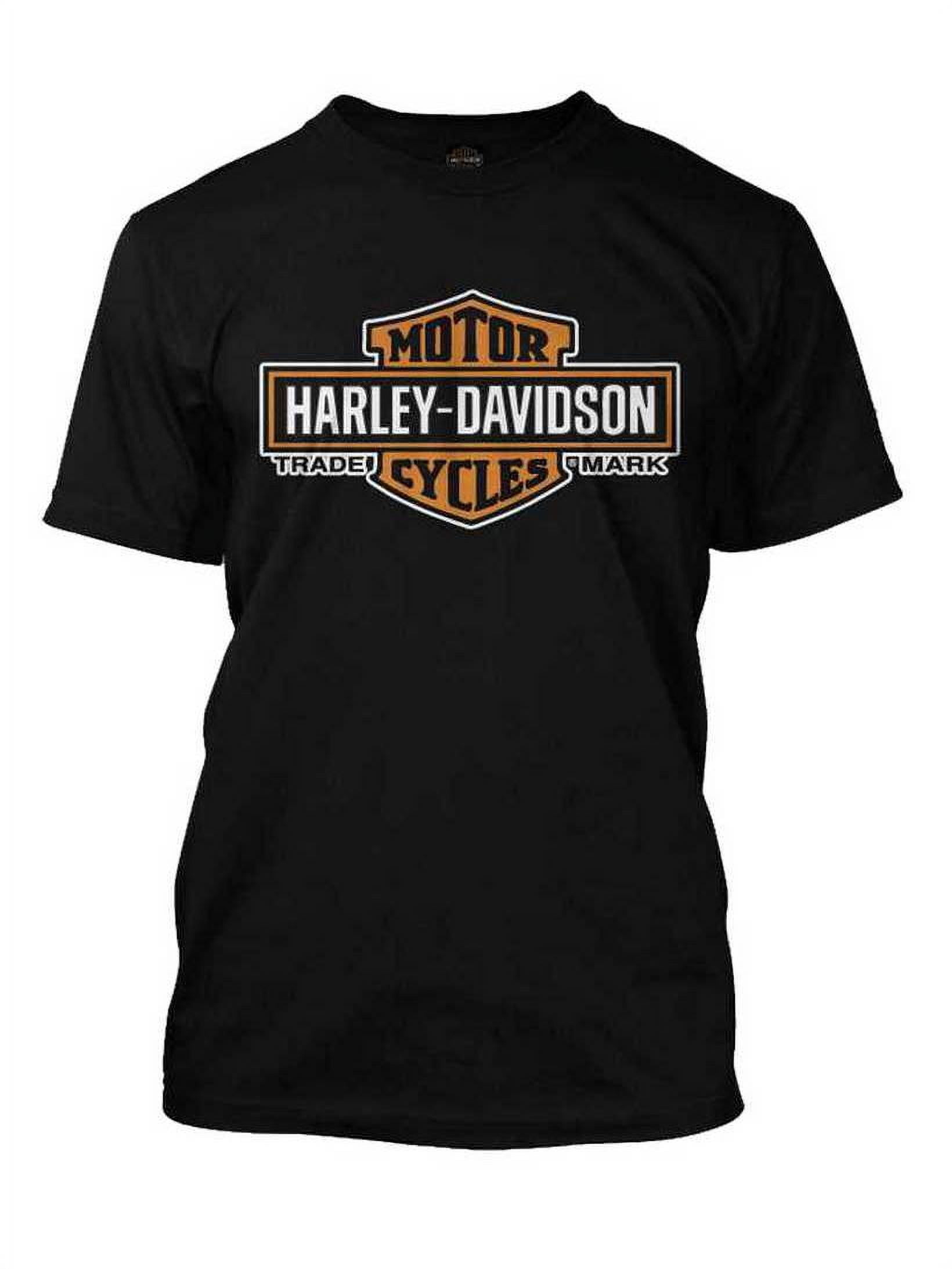T-shirt Uomo Harley-Davidson Manica Corta, Colore Carbone, Con Stampa Allungata Orange Bar & Shield, Taglia 30291961