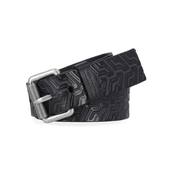 Harley-Davidson Men's Embossed Tire Tread Genuine Leather Belt - Black (M), Harley Davidson