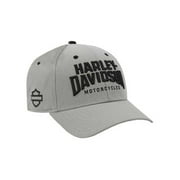 Harley-Davidson Mens Embroidered Athletic Curved Bill Adjustable Baseball Cap, Harley Davidson