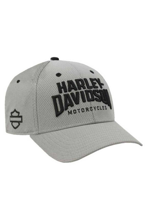 Men's Embroidered Athletic Curved Bill Adjustable Baseball Cap, Harley Davidson