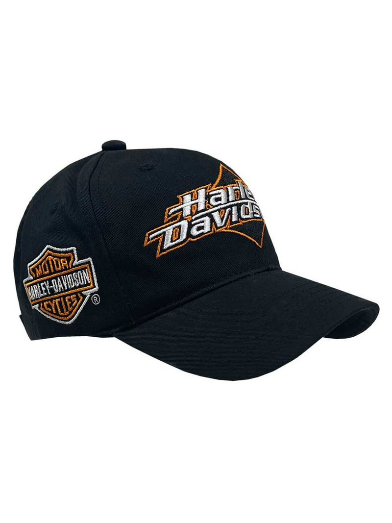 Harley-Davidson Men's Embroidered H-D Baseball Cap, Adjustable Harley-Davidson Men's Embroidered H-D Baseball Cap, Adjustable