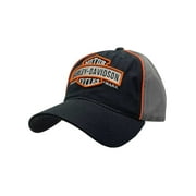 Harley-Davidson Mens Hat Embroidered Trademark Curved Brim Washed Baseball Cap, Harley Davidson