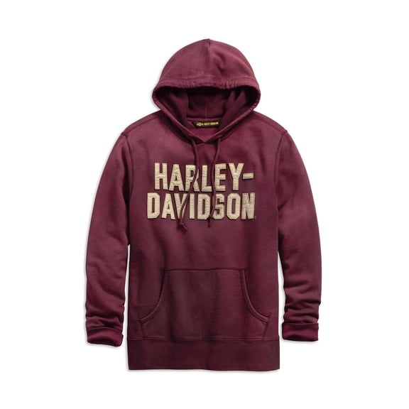 Harley-Davidson Men's Felt Lettering Pullover Hoodie - 99180-19VM