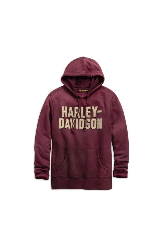 Men's Felt Lettering Pullover Hoodie - 99180-19VM