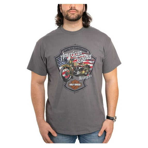 Harley-Davidson Men's For Glory Crew-Neck Short Sleeve Cotton T-Shirt (2XL), Harley Davidson