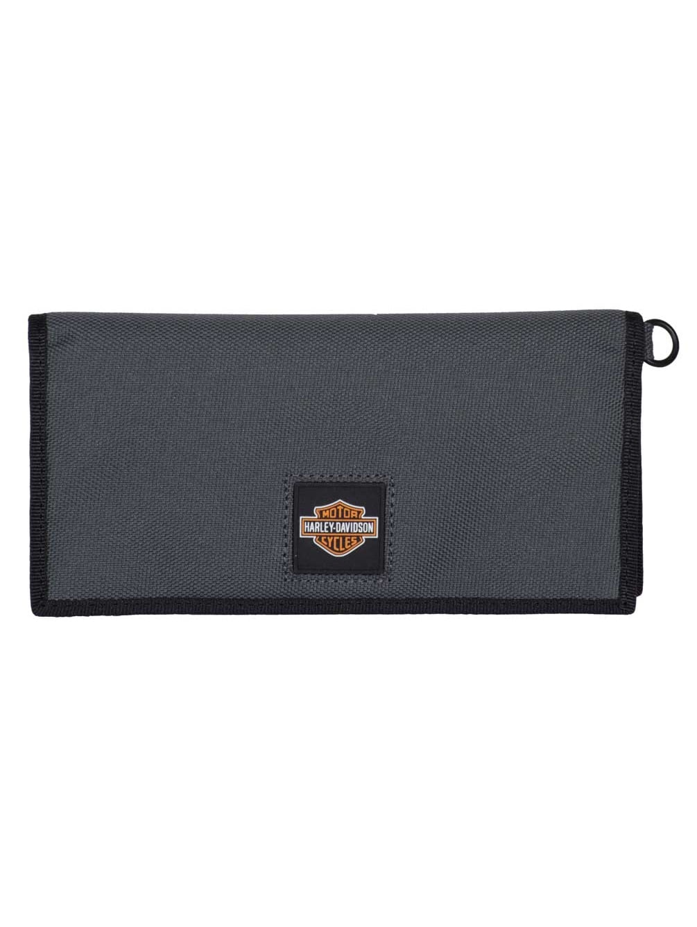 Harley-Davidson Men's Full Speed Bi-Fold Trucker Polyester RFID Wallet - Gray, Harley Davidson