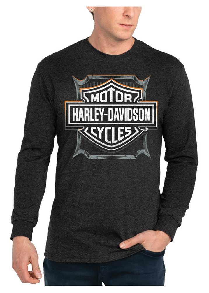 Harley-Davidson Men's Greatest Long Sleeve Crew-Neck Cotton Shirt ...