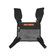 Harley-Davidson Mens H-D Logo Molded Chest Pack w/ Reflective Lining - Black, Harley Davidson