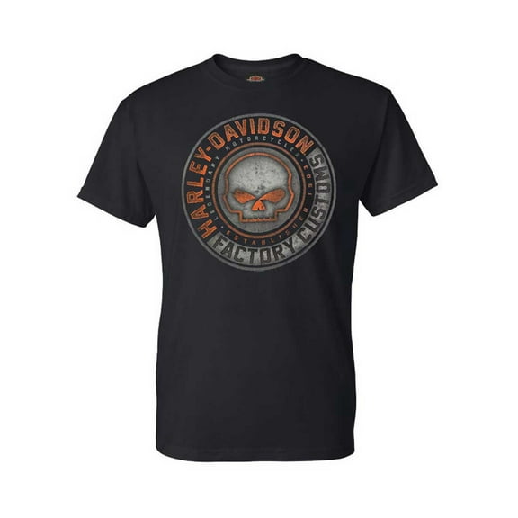 Harley-Davidson Men's Halo Willie G Skull Crew-Neck Short Sleeve T-Shirt (L), Harley Davidson