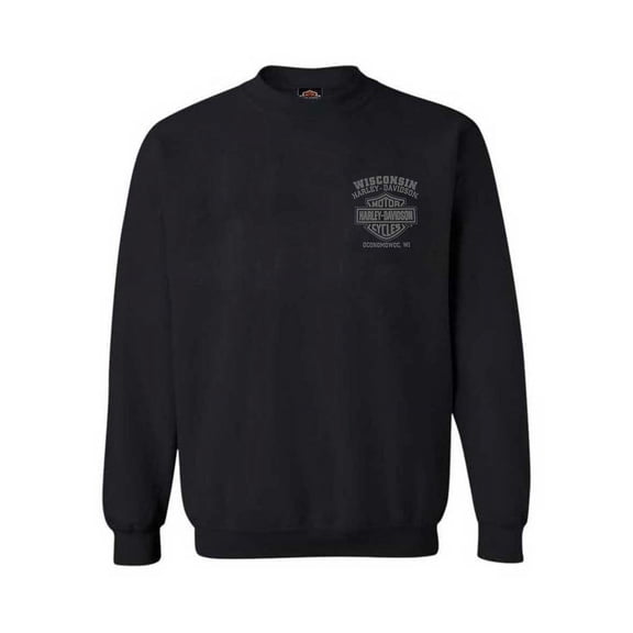 Harley-Davidson Men's Corrosion Willie G Skull Fleece Pullover Sweatshirt (2XL), Harley Davidson