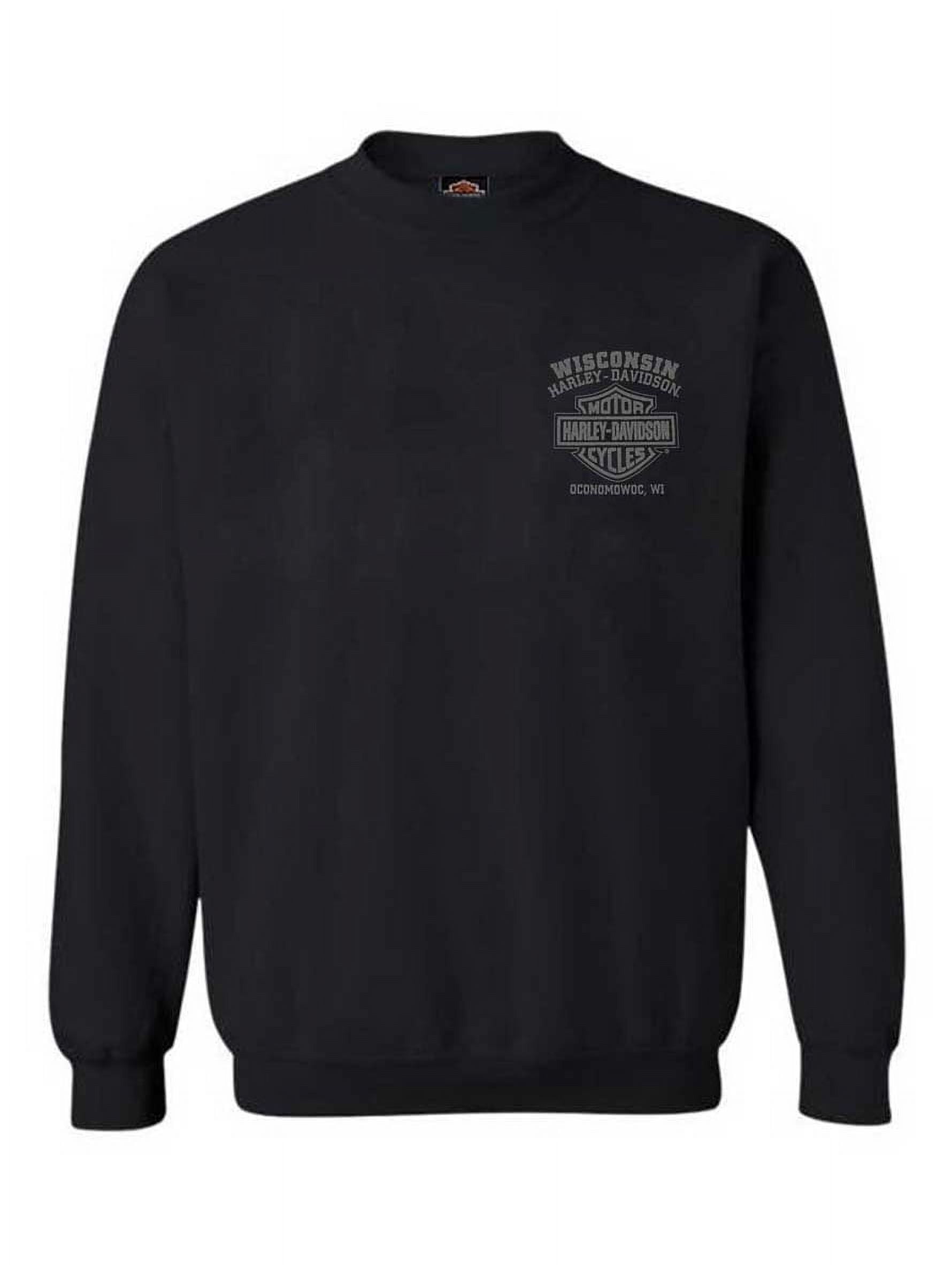 40〜50s Harley Davidson Zip Sweatshirt Harley-Davidson® Men's Retrograde Zip-Up Hoodie Sweatshirt