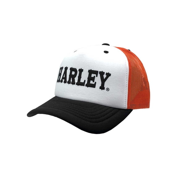 Harley-Davidson Men's Harley Foam Colorblocked Adjustable Snapback Trucker Hat