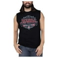 thumbnail image 1 of Harley-Davidson Men's Heavyweight #1 Sleeveless Cotton Muscle Shirt, Black (M), Harley Davidson, 1 of 2