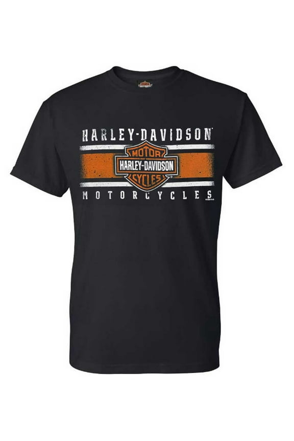 Men's Iconic Bar & Shield Crew-Neck Short Sleeve T-Shirt (L), Harley Davidson