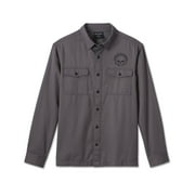 Harley-Davidson Men's Willie G Skull Long Sleeve Shirt, Gray - 99057-24VM