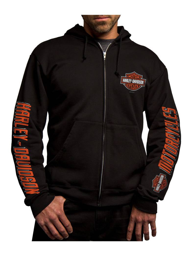 Harley Davidson Men s Last Mile Bar Shield Zip Sweatshirt 5693 HE98 5XL Harley Davidson Walmart