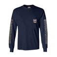 thumbnail image 1 of Harley-Davidson Men's Legend Tag Pocket Long Sleeve Tee Shirt - Navy Blue (L), Harley Davidson, 1 of 2