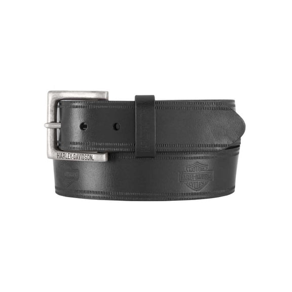 Harley-Davidson Men's Low Ride Genuine Leather Belt - Antique Nickel Buckle (40), Harley Davidson