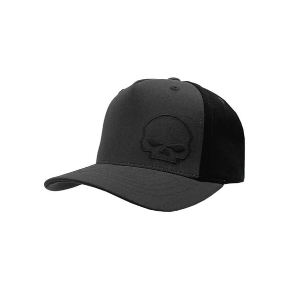 Harley-Davidson Men's MO Willie G Skull Colorblocked Baseball Hat (L/XL)