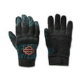 thumbnail image 1 of Harley-Davidson Men's Mesh Motorcycle Gloves Dyna Knit - Blue, 98137-23VM, 1 of 5