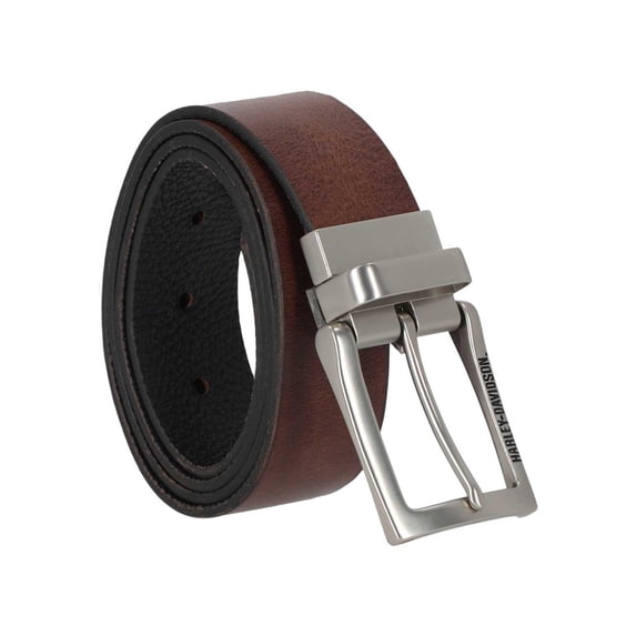 Harley-Davidson Men's Mod H-D Reversible Genuine Leather Belt - Black/Brown (40), Harley Davidson