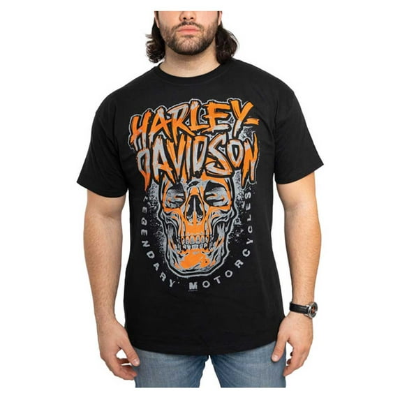 Harley-Davidson Men's Monster Skull Crew-Neck Short Sleeve Cotton T-Shirt (XL), Harley Davidson
