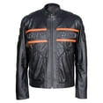 thumbnail image 1 of Harley Davidson Men's Motorcycle Bill Goldberg Cowhide Leather Biker Jacket, 1 of 4