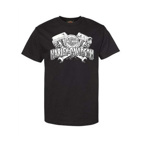 Harley-Davidson Men's Panhead Engine With Bar & Shield Logo Tee Shirt (2XL), Harley Davidson