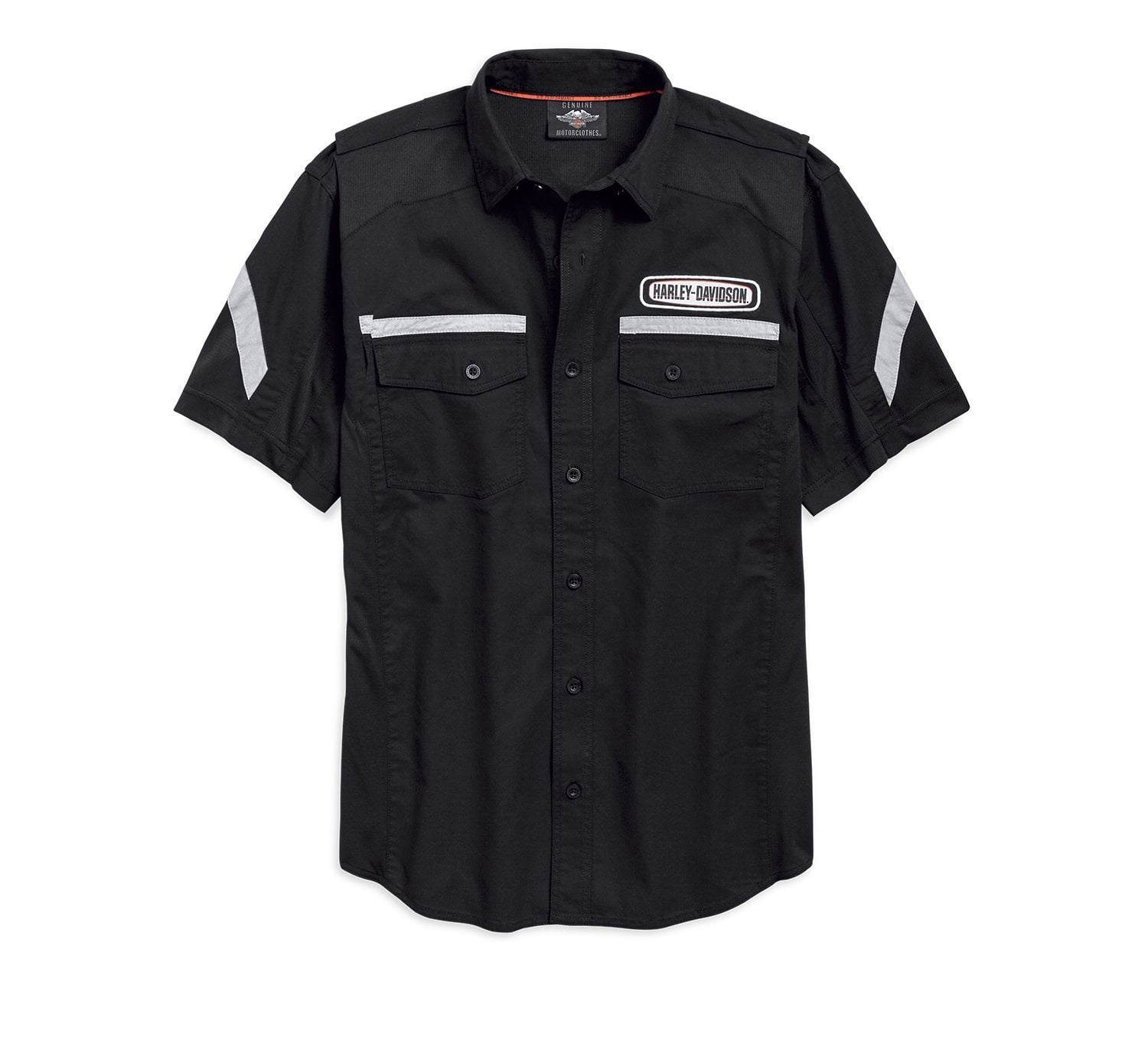 white christmas dresses Harley Davidson Motorcycles Embroidered Biker Button Down Shirt main image 1