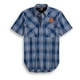 thumbnail image 1 of Harley-Davidson Men's Performance Vented Plaid Shirt - 96369-20VM - 2X-Large, 1 of 2
