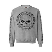 Harley-Davidson Mens Pullover Crew Sweatshirt H-D Willie G Skull 30296655 XL, Harley Davidson