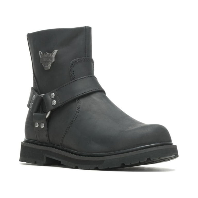 Harley Davidson Men s Rambert 7 Inch Black Leather Motorcycle Boots D93491 BLACK